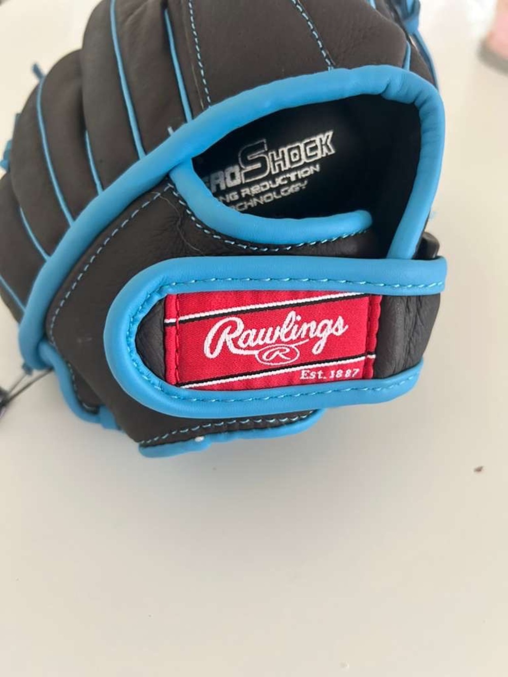 Rawlings Brown and Blue Youth Baseball Glove
